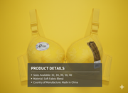 Made in China Soft Bra – Elegant Design, Perfect Support, Sizes 32–40